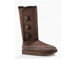 UGG BAILEY BUTTON TRIPLET II CHOCOLATE