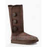 UGG BAILEY BUTTON TRIPLET II CHOCOLATE