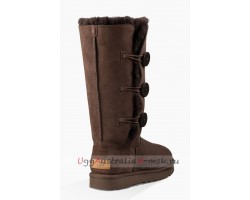 UGG BAILEY BUTTON TRIPLET II CHOCOLATE