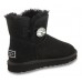 UGG BAILEY BUTTON BLING MINI BLACK