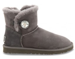 UGG BAILEY BUTTON BLING MINI GREY