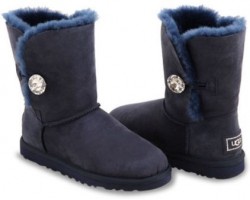 UGG BAILEY BUTTON BLING NAVY