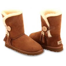 UGG BAILEY BUTTON CHARMS CHESTNUT