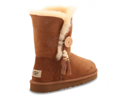 UGG BAILEY BUTTON CHARMS CHESTNUT