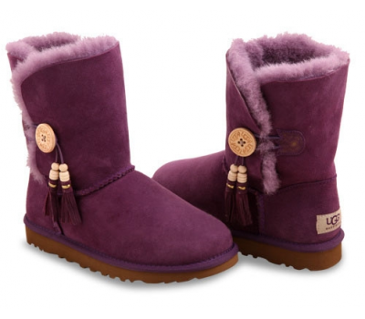 UGG BAILEY BUTTON CHARMS PURPLE