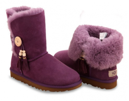 UGG BAILEY BUTTON CHARMS PURPLE