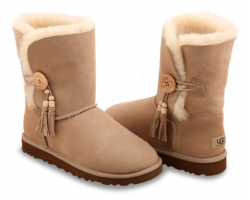 UGG BAILEY BUTTON CHARMS SAND