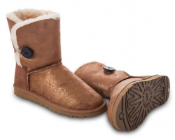 UGG BAILEY BUTTON FANCY CHESTNUT