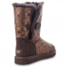 UGG BAILEY BUTTON FANCY CHOCOLATE