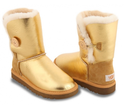 UGG BAILEY BUTTON GOLD