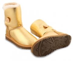 UGG BAILEY BUTTON GOLD