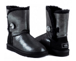 UGG BAILEY BUTTON GLITTER BLACK