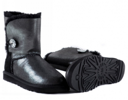 UGG BAILEY BUTTON GLITTER BLACK