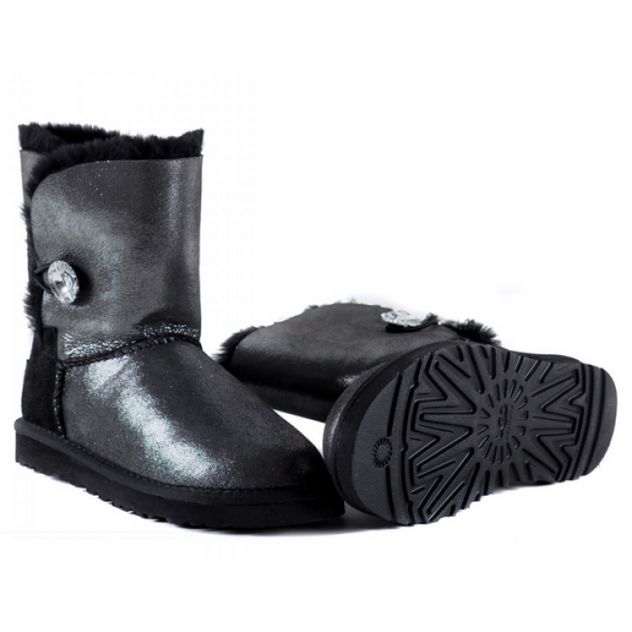 Ugg bailey button glitter black.