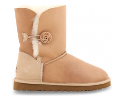 UGG BAILEY BUTTON METALLIC SAND