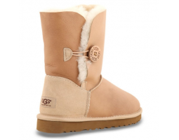 UGG BAILEY BUTTON METALLIC SAND