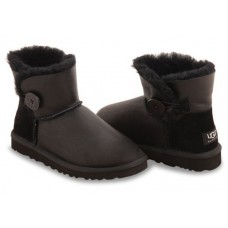 UGG BAILEY BUTTON MINI METALLIC BLACK