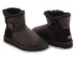 UGG BAILEY BUTTON MINI METALLIC BLACK