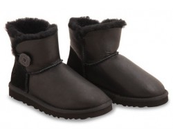 UGG BAILEY BUTTON MINI METALLIC BLACK