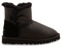 UGG BAILEY BUTTON MINI METALLIC BLACK