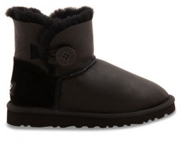 UGG BAILEY BUTTON MINI METALLIC BLACK