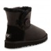 UGG BAILEY BUTTON MINI METALLIC BLACK