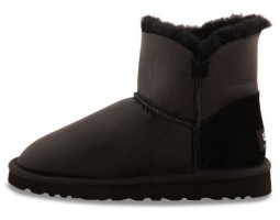 UGG BAILEY BUTTON MINI METALLIC BLACK