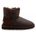 UGG BAILEY BUTTON MINI METALLIC CHOCOLATE