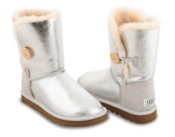 UGG BAILEY BUTTON SILVER