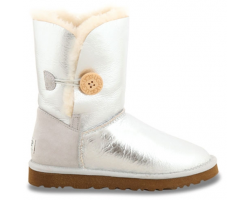 UGG BAILEY BUTTON SILVER