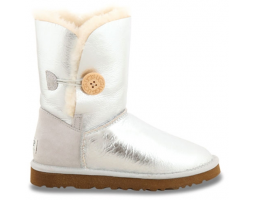 UGG BAILEY BUTTON SILVER