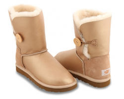 UGG BAILEY BUTTON SOFT GOLD