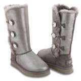 UGG BAILEY BUTTON TRIPLET GLITTER GREY
