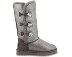 UGG BAILEY BUTTON TRIPLET GLITTER GREY