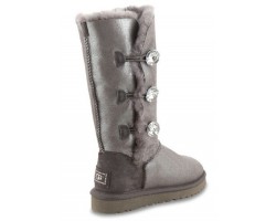 UGG BAILEY BUTTON TRIPLET GLITTER GREY