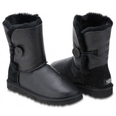 UGG BUTTON METALLIC BLACK