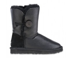 UGG BUTTON METALLIC BLACK