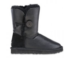 UGG BUTTON METALLIC BLACK