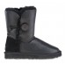 UGG BUTTON METALLIC BLACK