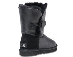 UGG BUTTON METALLIC BLACK