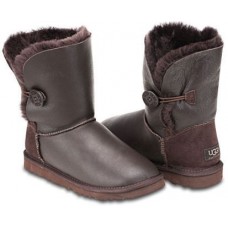 UGG BUTTON METALLIC CHOCOLATE