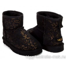 UGG CLASSIC MINI CONIFER BLACK