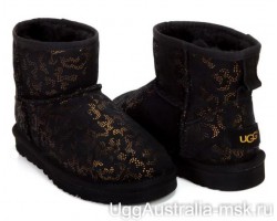 UGG CLASSIC MINI CONIFER BLACK