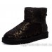 UGG CLASSIC MINI CONIFER BLACK