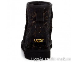 UGG CLASSIC MINI CONIFER BLACK