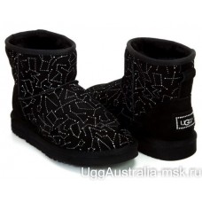 UGG CLASSIC MINI CONSTELLATION BLACK