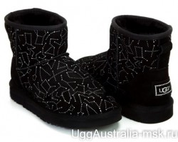 UGG CLASSIC MINI CONSTELLATION BLACK