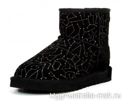 UGG CLASSIC MINI CONSTELLATION BLACK
