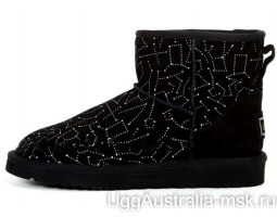 UGG CLASSIC MINI CONSTELLATION BLACK
