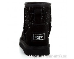 UGG CLASSIC MINI CONSTELLATION BLACK